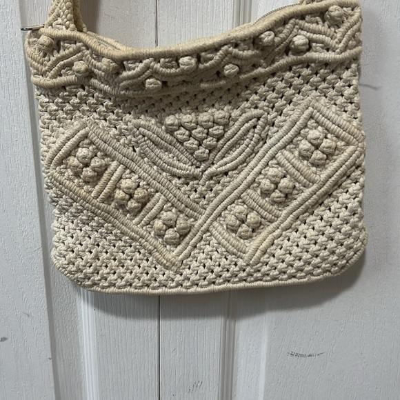 Vintage Macrame Zipper Purse Made In People's Republic Of China - Picture 11 of 12
